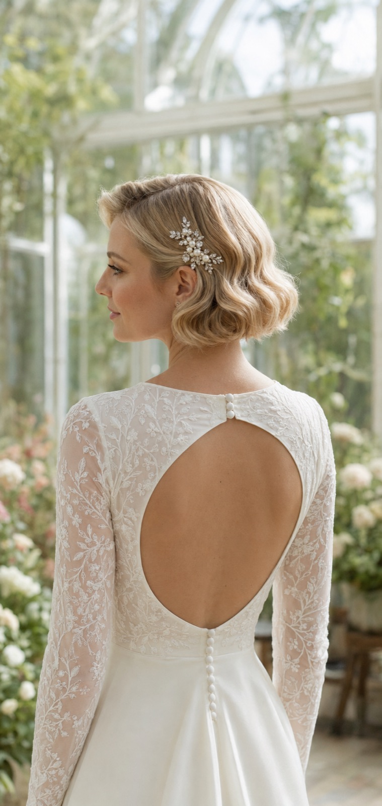 Carré wavy blond