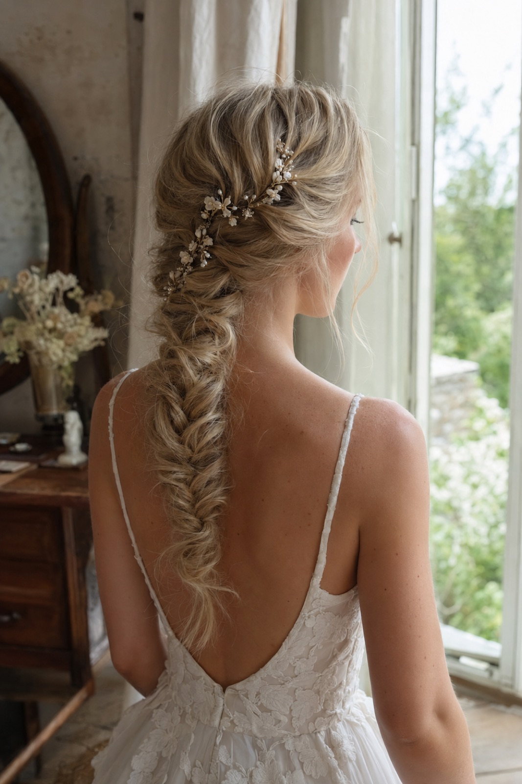 Tresse longue blonde