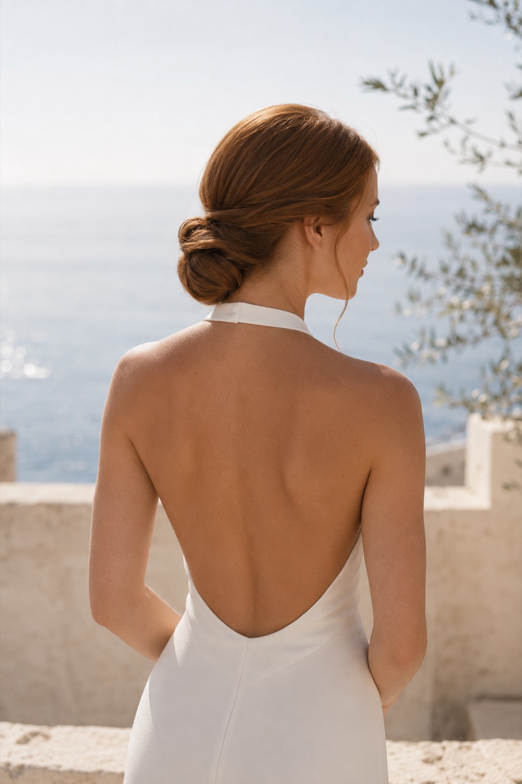 Chignon bas roux